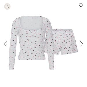 Skims Cloudberry Henley and Short set NWT